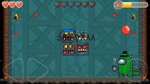 Among Us Boss Fights with Combo Boss in Red Ball 4.