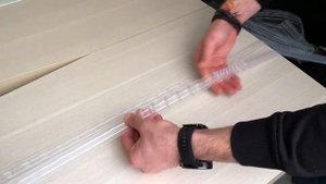 Шторная лента для скошенных карнизов «Диагональная складка»