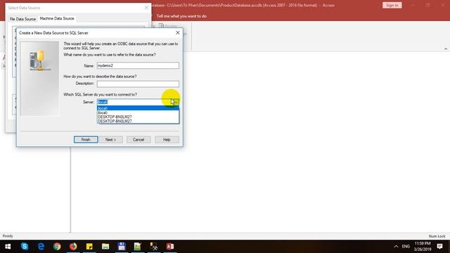 Import Data into Access 2019 from SQL Server Database смотреть онлайн