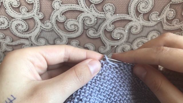 Одежда для кукол спицами.Чепчик. смотреть онлайн