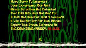 Spongebob Squarepants Movie Game Anti-Piracy Screen - 2004