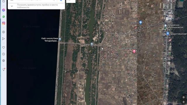 Рыболовные места в Киевской области под Киевом на обводном канале Хотяновка Лебедевка Осещина