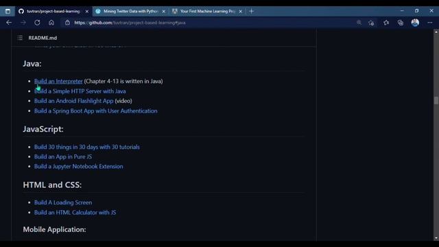 Project based learning| #github repository