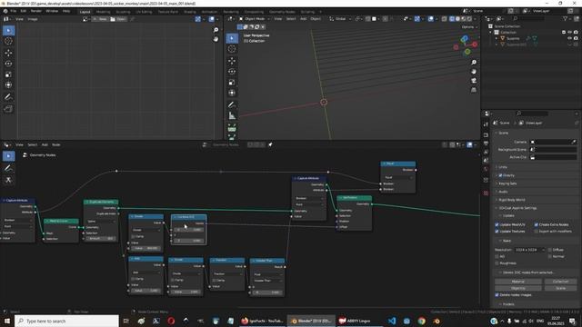 Геоноды для новичков Блендер (плетёная поверхность) (Blender 3.5 wicker - beginner's guide) смотреть онлайн