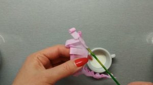 Цветы из бумаги Лаванда из гофрированной бумаги Flowers from paper lavender of corrugated paper