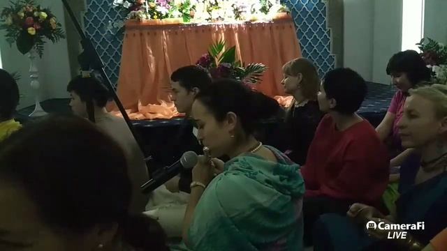 День Святого имени с ЕС ББ Говинда Свами Махараджем в Алматы, 21.01.2018г. смотреть онлайн