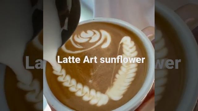 Latte Art  coffee flower #latte#coffee