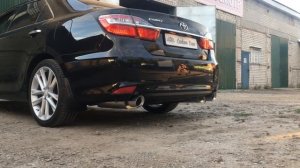 Установили тюнинговый выхлоп на Toyota Camry 3.5 !
