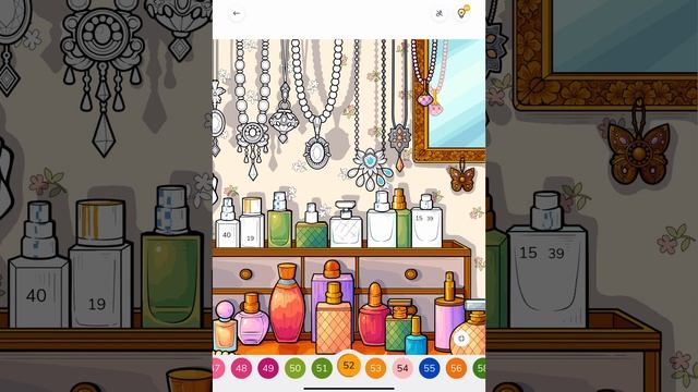 Zen Color App Colour with me Vanity Desk #paintbynumber #relaxing #mindfullness #details #interior смотреть онлайн