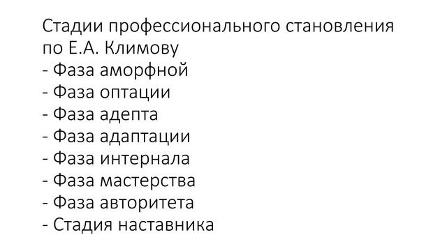 Тема 1. Сущность профессионального самоопределения