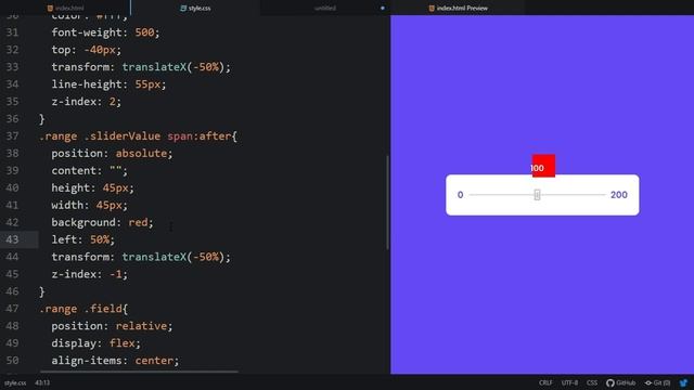 Custom Animated Range Slider using HTML CSS & JavaScript смотреть онлайн