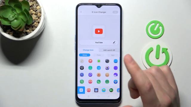 How to Change Icon Shape in OPPO A54s - X Icon Changer app