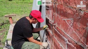 Высокая опалубка из плоского шифера. Видео инструкция от Константина.