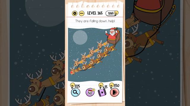 Brain Test Level 365 They are falling down, help Walkthrough смотреть онлайн