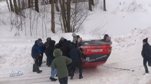 Ралли-спринт Pargolovo Cross 05.02.2022. Экипаж: Рудницкий Илья / Синицкий Виталий. VW Golf II.