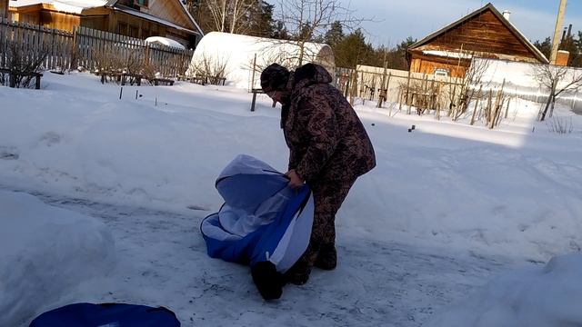 Как быстро сложить палатку автомат. Видео.