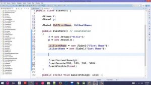 #5 Java Swing Tutorial in Pashto | JLabel