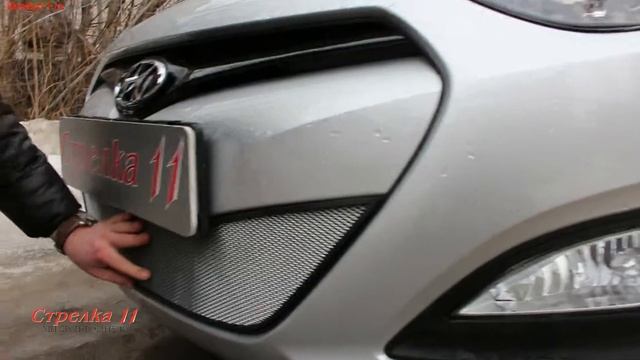 Защита радиаторадля для HYUNDAI I-30 (II) с 2013г.в. (Хром) - strelka11.ru