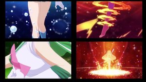 Sailor Moon Eternal Inner Senshi Group Transformation ( FULL HD )