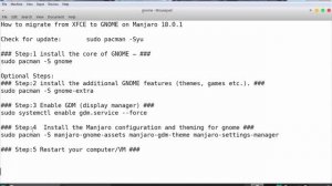 How to Migrate from XFCE to GNOME on Manjaro 18.0