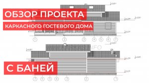 Обзорный ролик проекта гостевого дома бани
