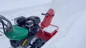 Работаем МОТОБЛОКОМ зимой! CAIMAN на стадионе!  #культиватор#мотоблокCAIMAN#вседлядачи#снегоуборщик