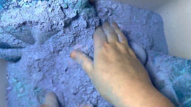 Blue/Purple Dyed Blocks & Reforms | Oddly Satisfying | ASMR | Sleep Aid смотреть онлайн