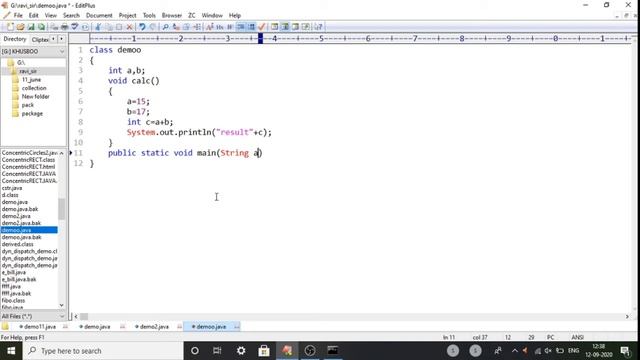 Java Program to add two numbers using class and object.|| java class and object program example.... смотреть онлайн