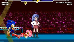 Konata and Sonic vs Super Mario and Amy Rose Mugen Battle