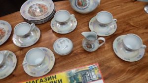СЕРВИЗ ФАРФОРОВЫЙ МАДОННА ГДР на 6 пер 21 пр Клеймо ILMENAU baraholka rasprodaga lugansk 3klmn movi