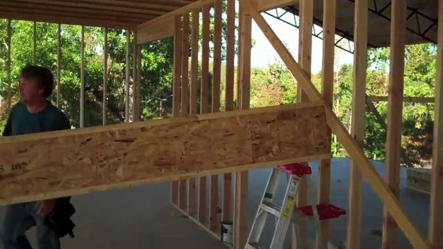 Установка 8 метровой двутавровой балки одним человеком. смотреть онлайн