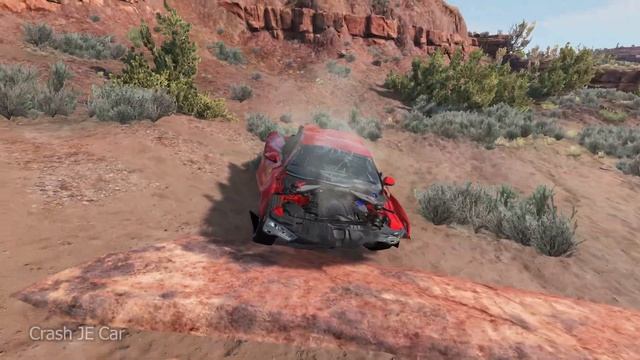 Nissan GT-R Crashes Car Compilation BeamNG Drive | Crash JE Car смотреть онлайн