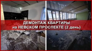 Демонтаж квартиры на Невском. День 2.