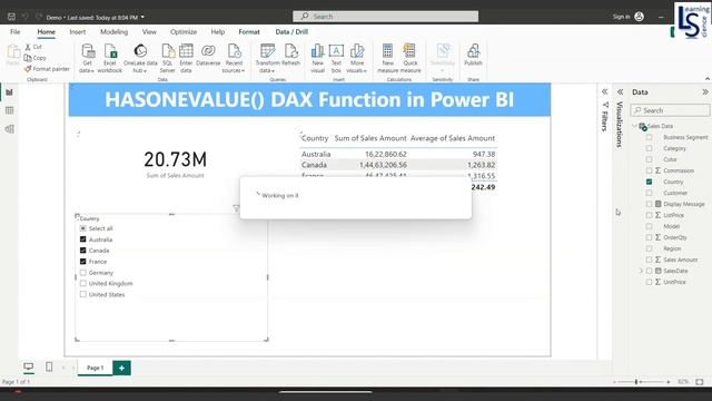 Change the measure in Power BI based on different slicer value selections | HasOneValue in DAX |