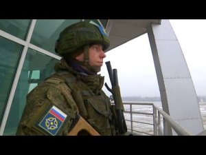 Охрана аэропорта Алматы российским миротворческим контингентом КМС ОДКБ