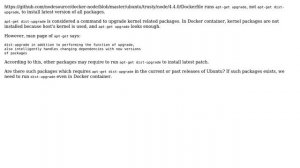 Ubuntu: Is apt-get dist-upgrade required in Docker container?
