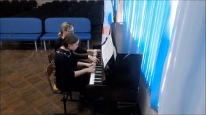 С. В. Рахманинов "Итальянская полька" для фортепиано в 4 руки первое изложение.