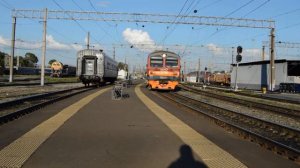 ЭД4М-1017 Ночка - Рузаевка прибывает на станцию Рузаевка