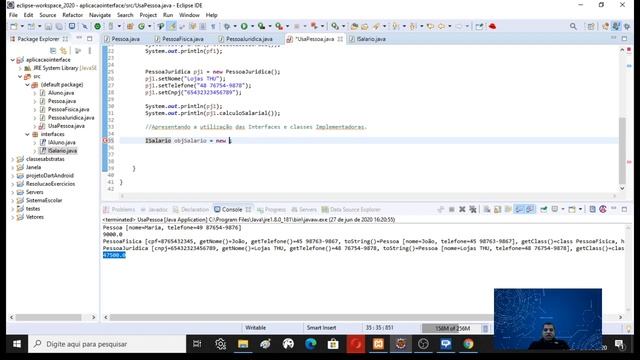 Orientação a Objetos Java Extends e Implementação de Interfaces 7 смотреть онлайн
