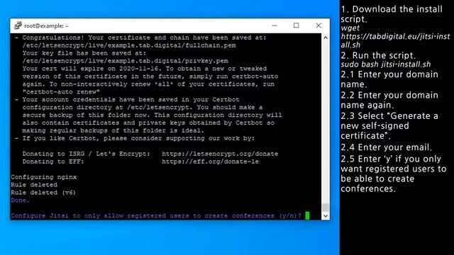 How to install Jitsi Meet via install script | Ubuntu 18.04 смотреть онлайн