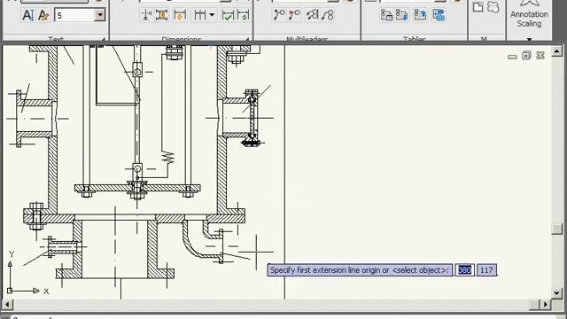 AutoCAD 2009  Урок 37  Простановка параллельных размеров