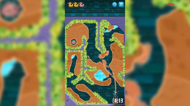 Where's My Water? (Свомпи бонусный уровень 19) 3 уточки смотреть онлайн