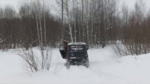 Дизельный Уаз в снегу!
