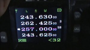 QYT KT-7900D-Частоти і напрямки супутника.