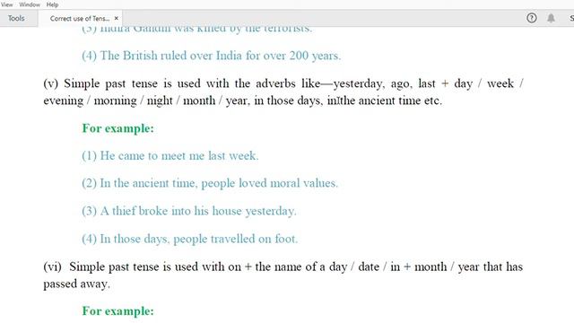 Use of Tenses Part-5 | Use of Simple Past Tense | With detailed explanation. смотреть онлайн