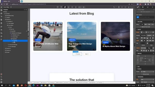 How to add pagination to your Webflow CMS collection list | webflow collection pagination