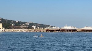 Ялта. Морская гавань. Маяк. Активный трафик. 17 августа 2024. Часть 2. Крым. Crimea. Yalta.