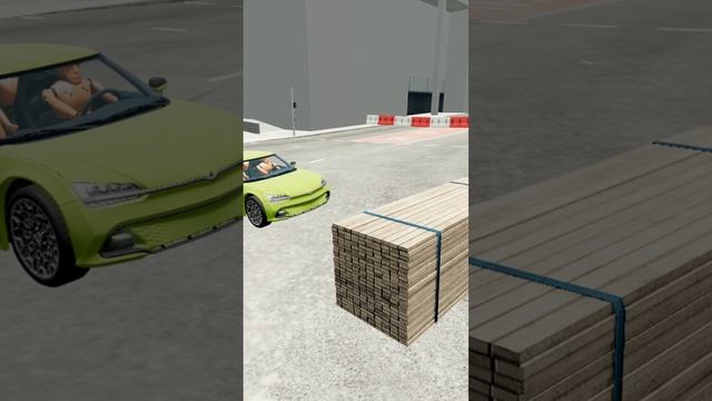 Boxes on the road #1.5 #Shorts #beamng #beamng_drive #beamng_drive_mods #beamng_mod #beamng_crashes