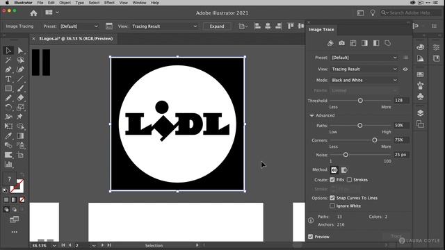 Make JPG and PNG Logos One Color Vector and Remove Background in Adobe Illustrator смотреть онлайн
