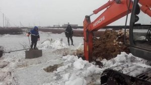 установка оттяжки на железобетонную опору